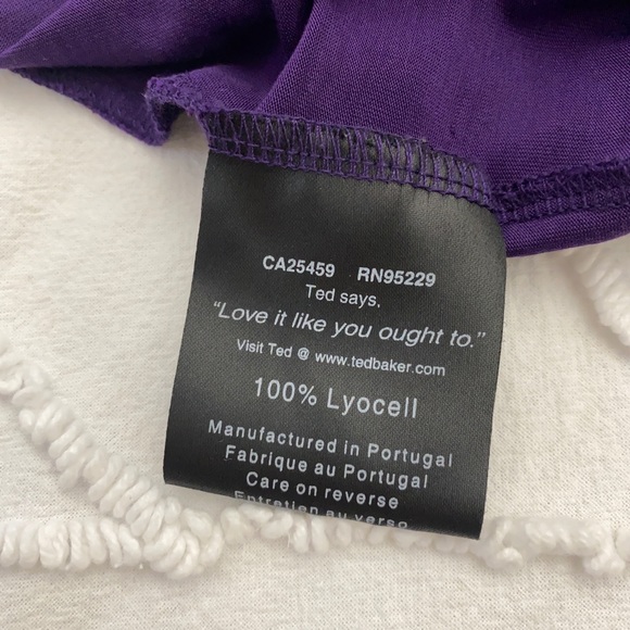 TED BAKER Short sleeve Tunic Top size 2 - Picture 6 of 7